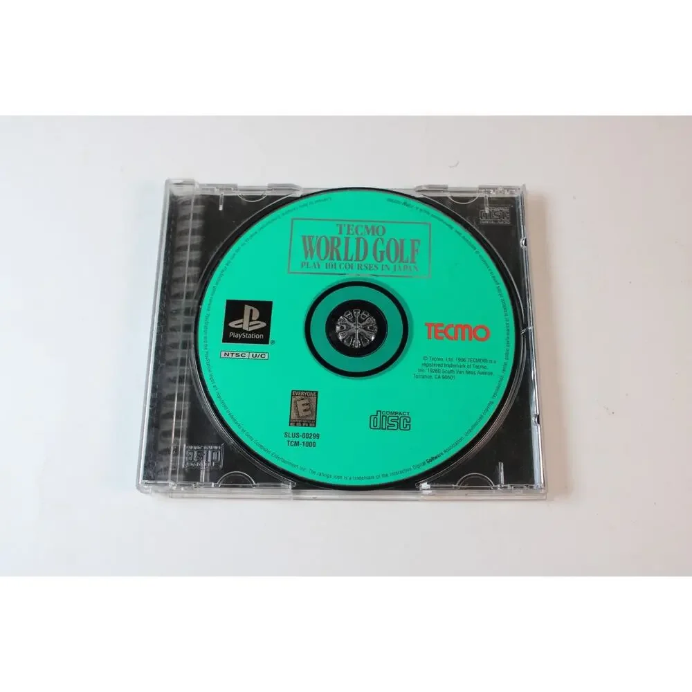 Tecmo World Golf (Sony PlayStation 1, 1996, PS1) No Manual, Tested/Works